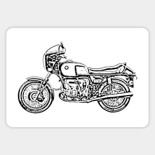 R90S Bike Sketch Art Magnet